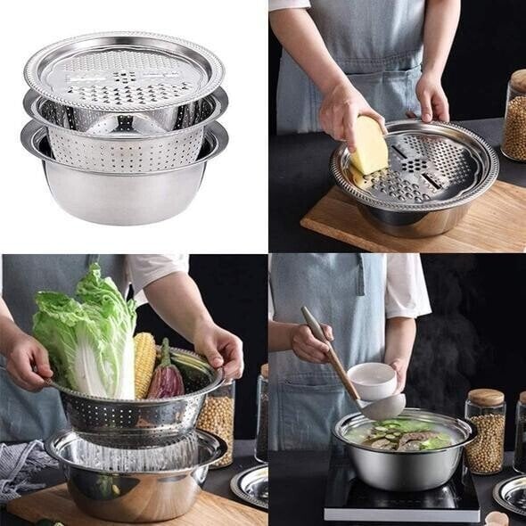 🔥Hot Sale Germany Multifunctional stainless steel basin