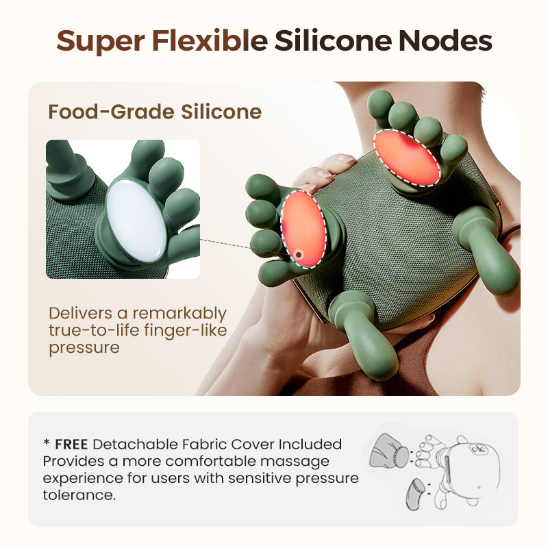 🔥 Portable Neck Massager – Shiatsu Kneading, 3D Deep Relief & Wireless Use 🔋