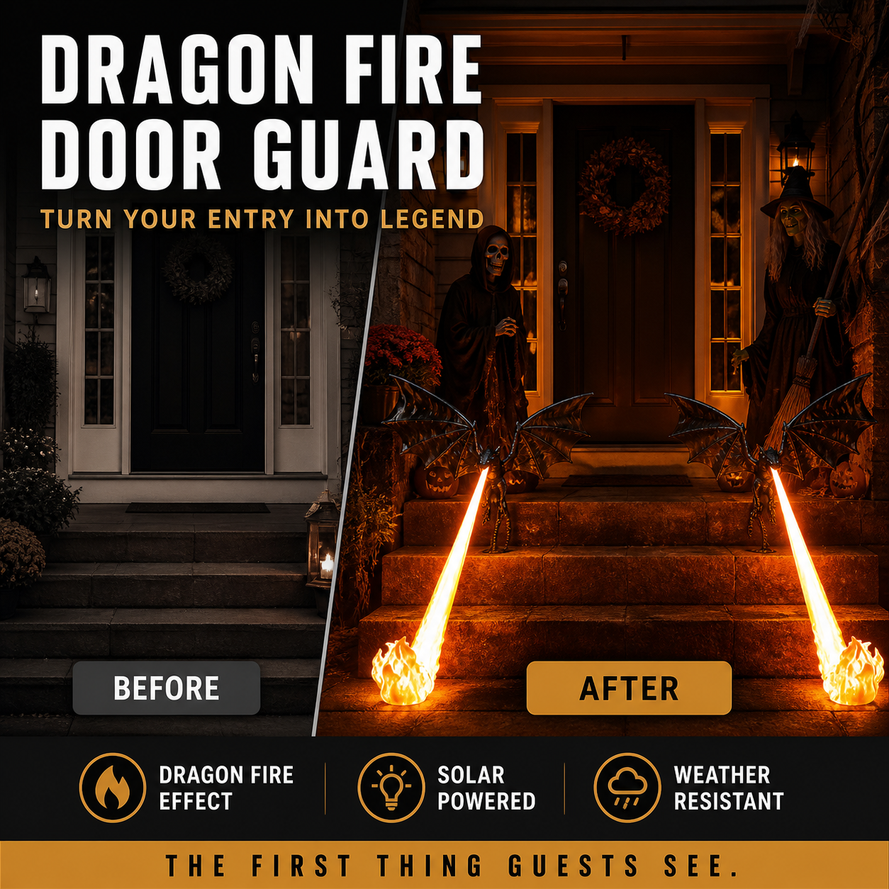 🐉🔥 Dragon Flame Decoration – Realistic Flame Effect, PLA Silk Thread – A Must-Have for Halloween Decor! Add 2+ Items for Discount 🎃🌙✨