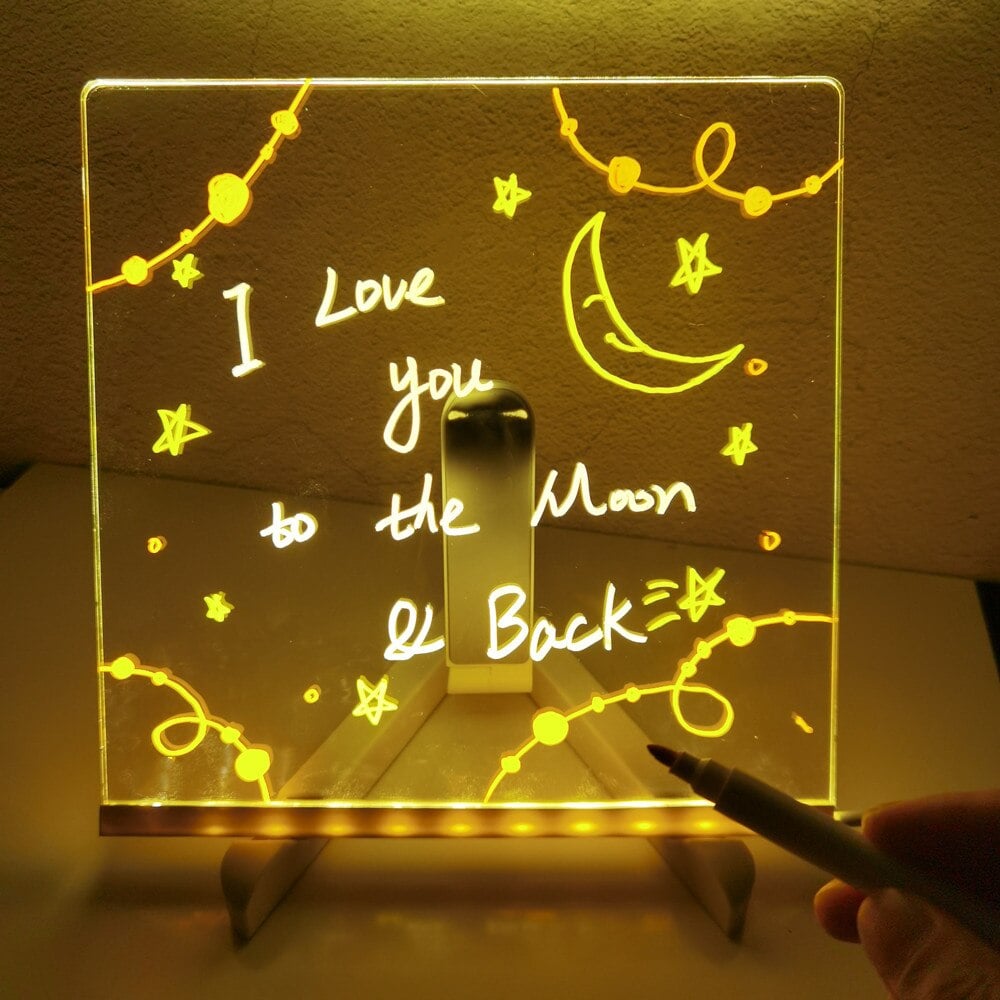 💞 Kids Luminous LED Acrylic Drawing Board