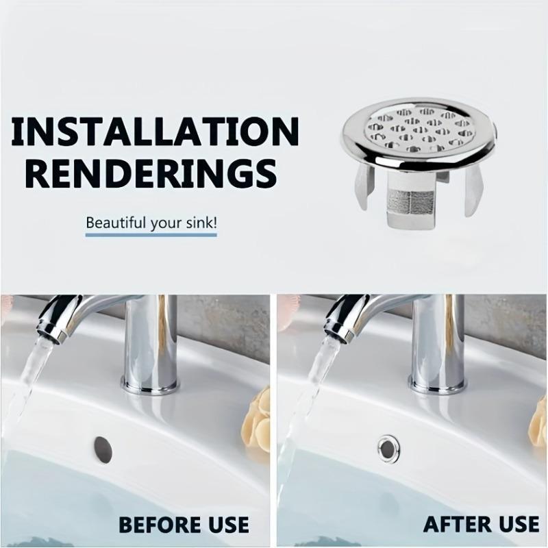 🚿 Sink Overflow Hole Cover – Instantly Hide Unsightly Sink Openings ✨