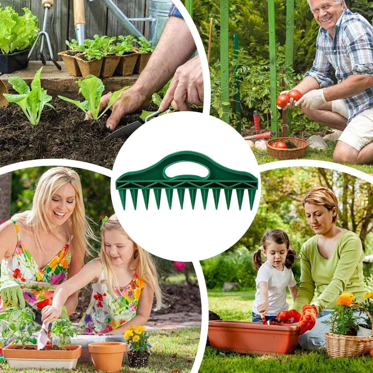 🌱 12-Hole Garden Seed Dibber – One-Press Planting, Precision Spacing – Lightweight, Weatherproof – 12x Faster Seeding! 🌻✨