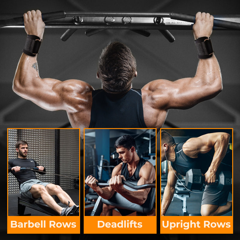🔥Heavy Duty Weight Lifting Wrist Hook Straps