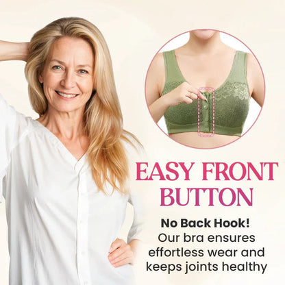 📢📢BIG SALE !!⏰Comfortable Wireless Shaping Front-Fasten Bra