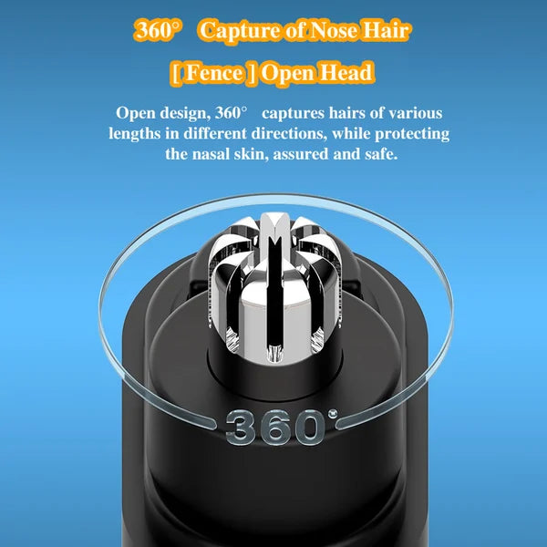 🪒 USB Rechargeable Nose Hair Trimmer | Portable Precision Grooming for Men