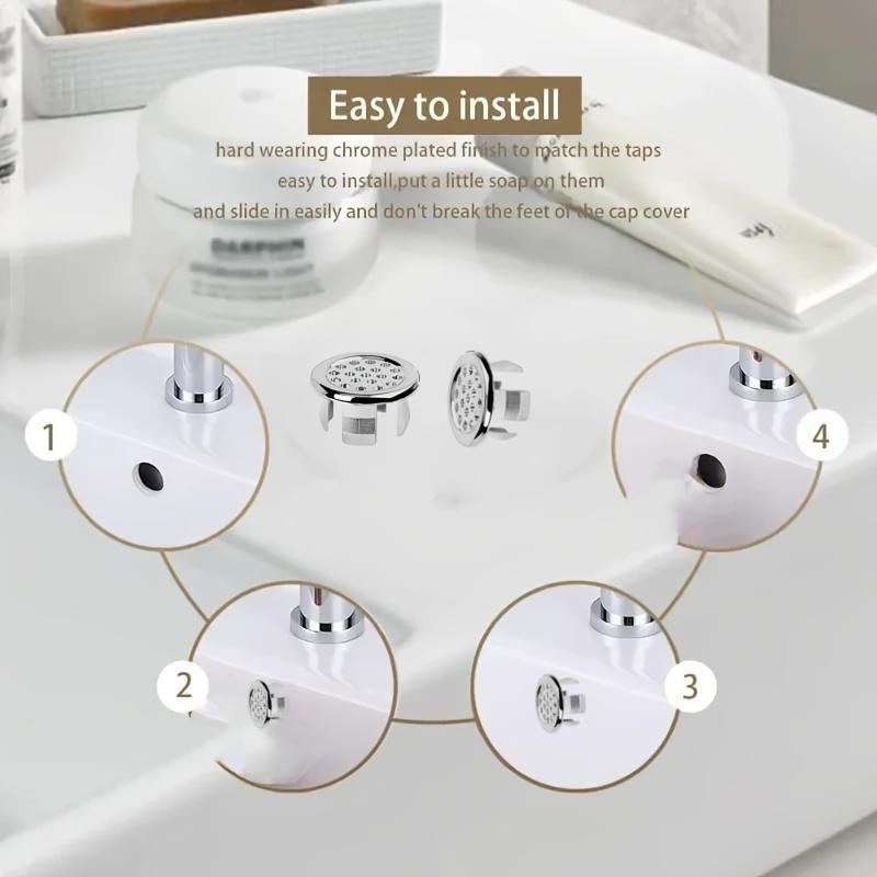 🚿 Sink Overflow Hole Cover – Instantly Hide Unsightly Sink Openings ✨