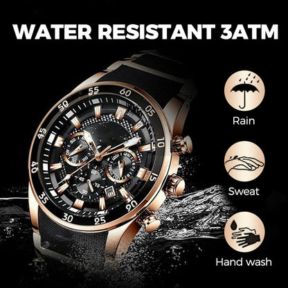 🎁Men's Waterproof Multifunctional Quartz Watch