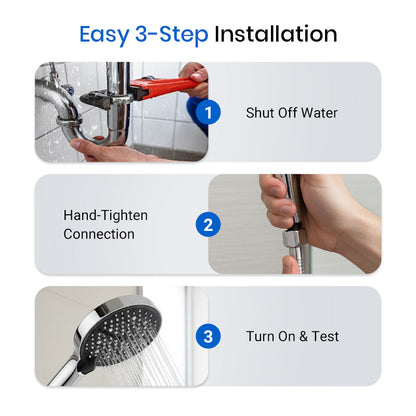 🚿High-Pressure Rainfall Shower Head - 360° Adjustable Angle, Easy-Clean Nozzles & Universal Fit for Refreshing Showers