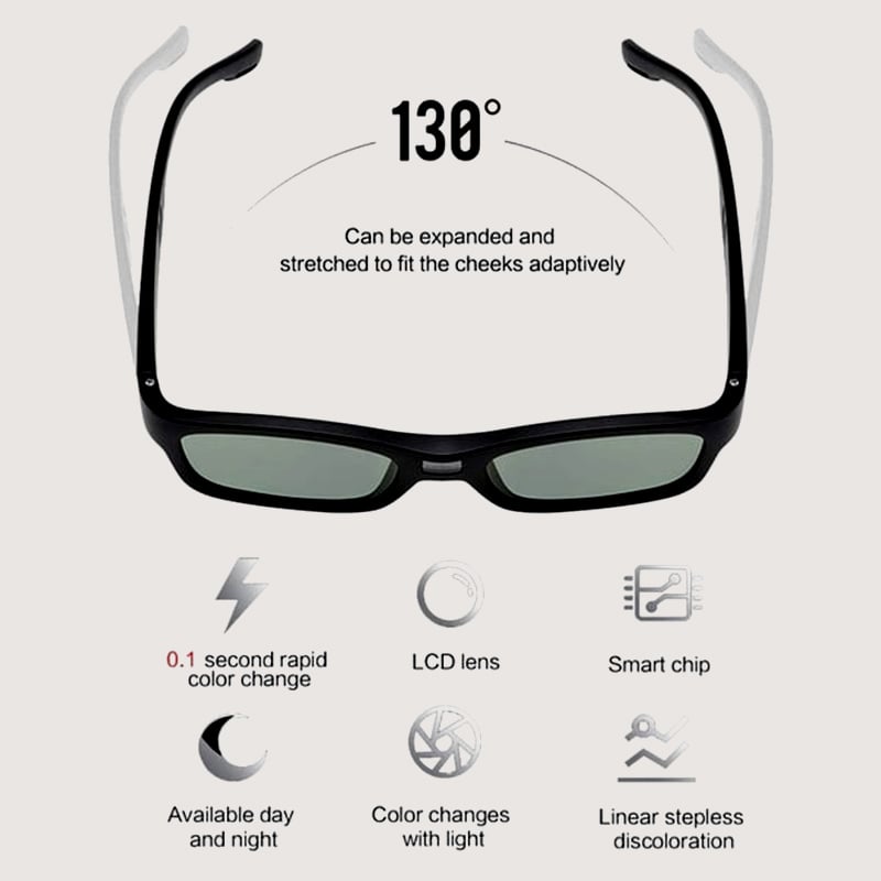 🕶️Smart Photochromic Polarized Sunglasses