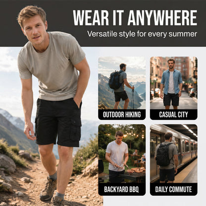 🩳🏕️Men's Outdoor Cargo Shorts – Multi-Pocket & Breathable