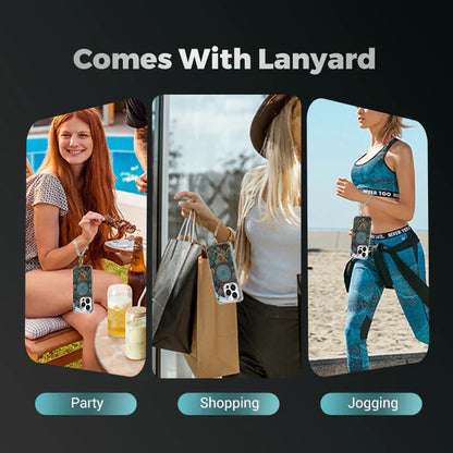 Colorful Lotus Flower Totem Case Kit for iPhone - Get a FREE Exquisite Diamond Bracelet!🔥