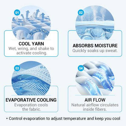 🎁 Buy One, Get One Free🔥🔥 Absorbent Cooling Towel, Can Be Used Anytime, Anywhere!