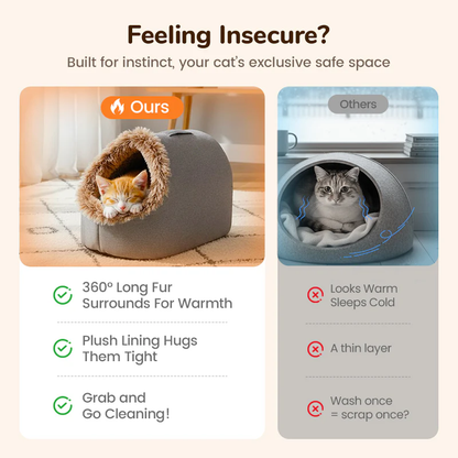 💥Hot sale 🐶🐱Pet Cozy Warm Cave Bed