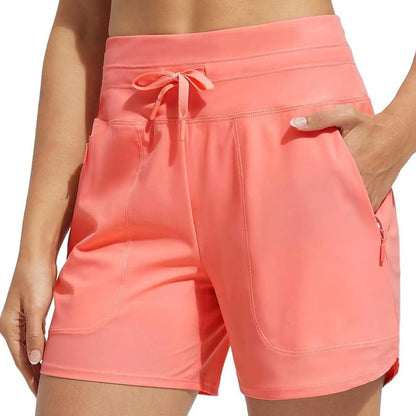 ❄️Women's 5" Swim Board Shorts High Waisted Quick Dry Swimsuit Swimming Bottoms