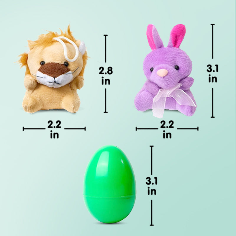 🎉Easter Hot Sale 50% OFF🥰Plush Animals Pre-Filled Easter Eggs