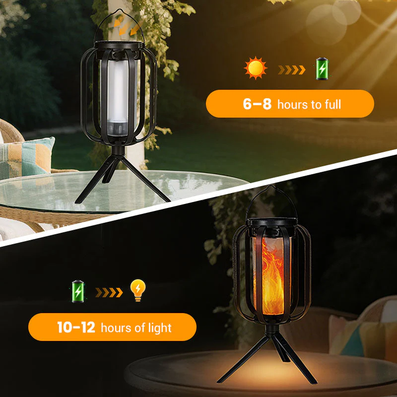 🌞Summer Sale 🔥Solar Lantern Outdoor Light with 4 Modes
