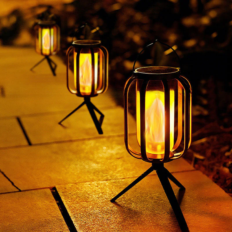 🌞Summer Sale 🔥Solar Lantern Outdoor Light with 4 Modes