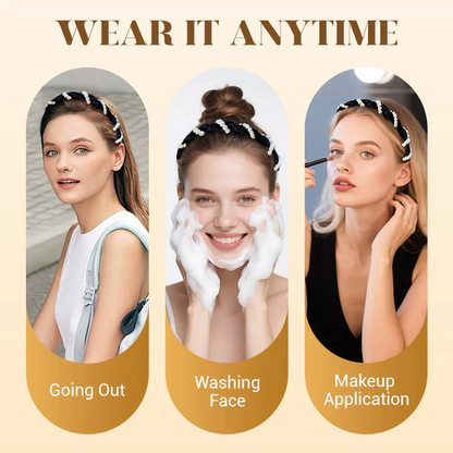 🔥Vintage High Cranium Artificial Pearl Hairband