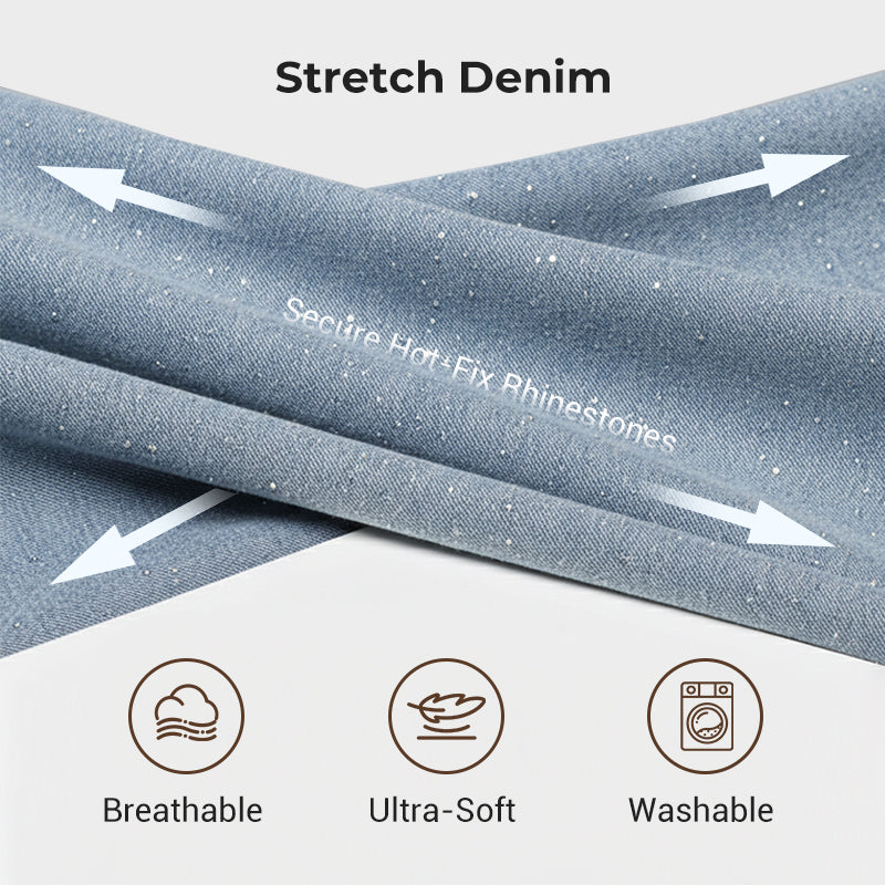 ✨Straight Leg Jeans With Rhinestones