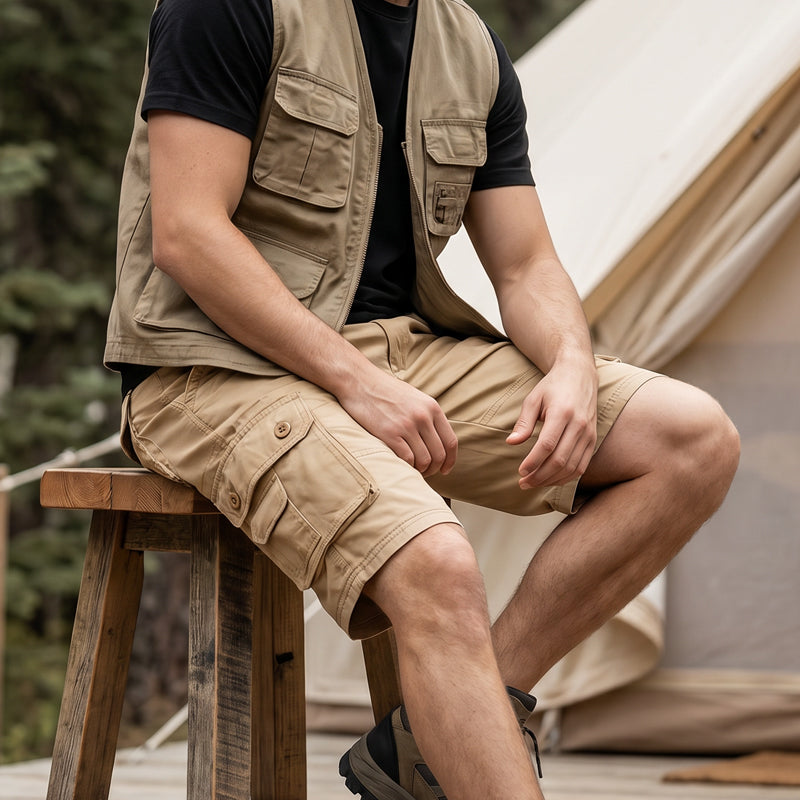 🩳🏕️Men's Outdoor Cargo Shorts – Multi-Pocket & Breathable