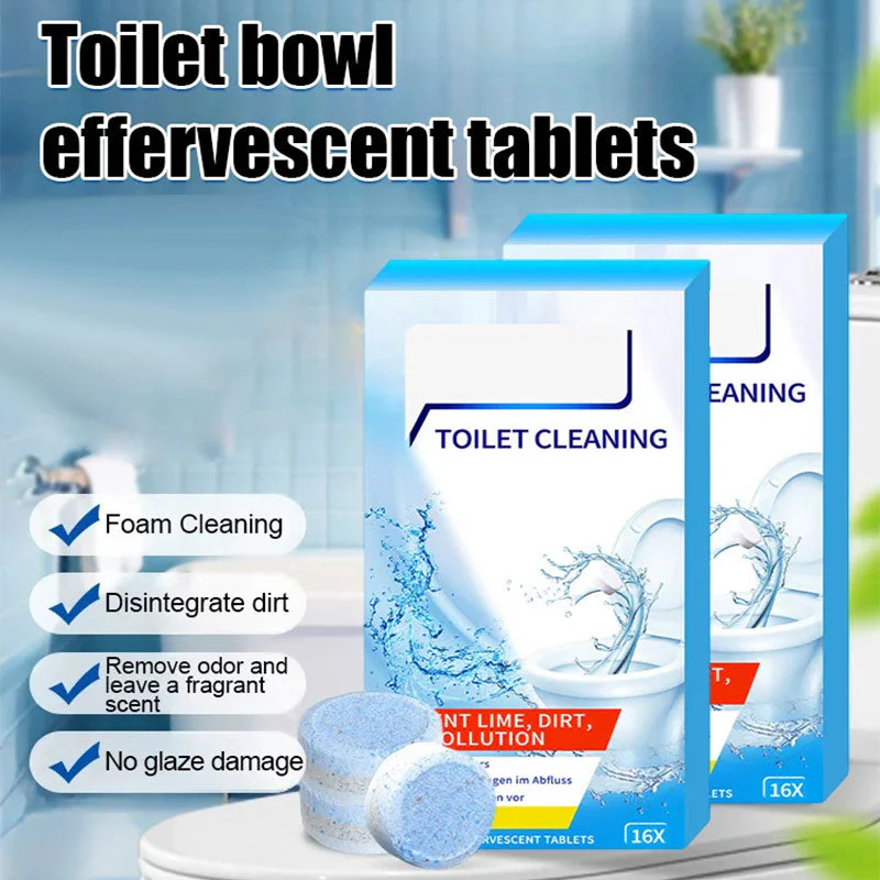 🔥Buy 1 Get 1 Free - 🍋Lemon Scent Toilet Bowl Cleaner Tablets