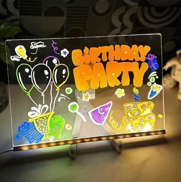 💞 Kids Luminous LED Acrylic Drawing Board