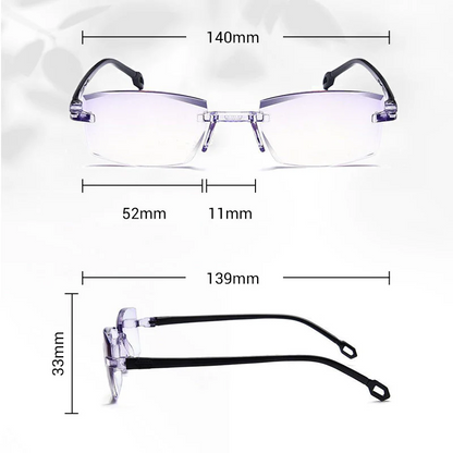 New Sapphire High Hardness anti-blue Dual-Use Reading Glasses