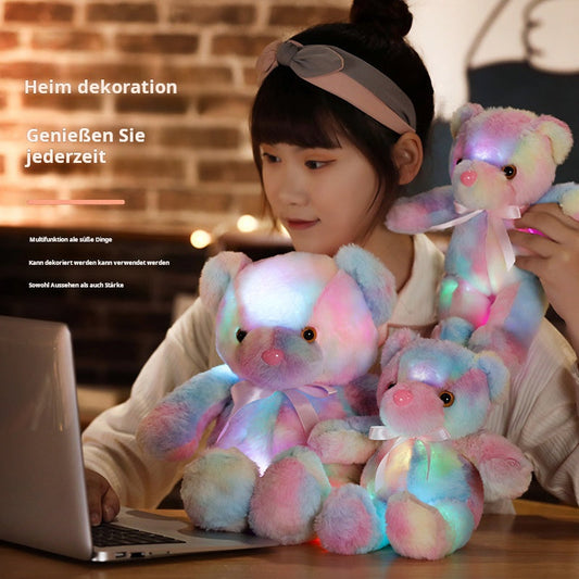 🧸Teddy Bear, Colourful LED Light, Soft Toys🌈