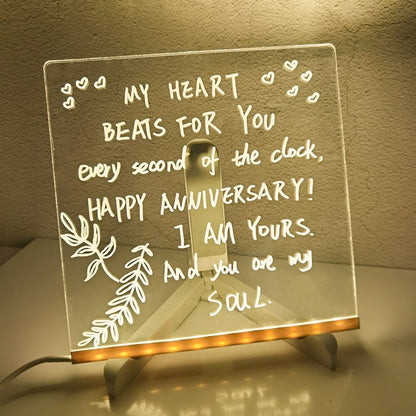 💞 Kids Luminous LED Acrylic Drawing Board