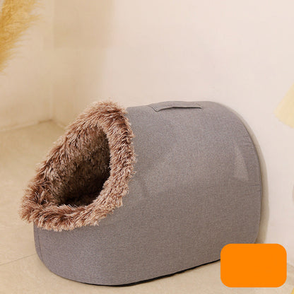 💥Hot sale 🐶🐱Pet Cozy Warm Cave Bed