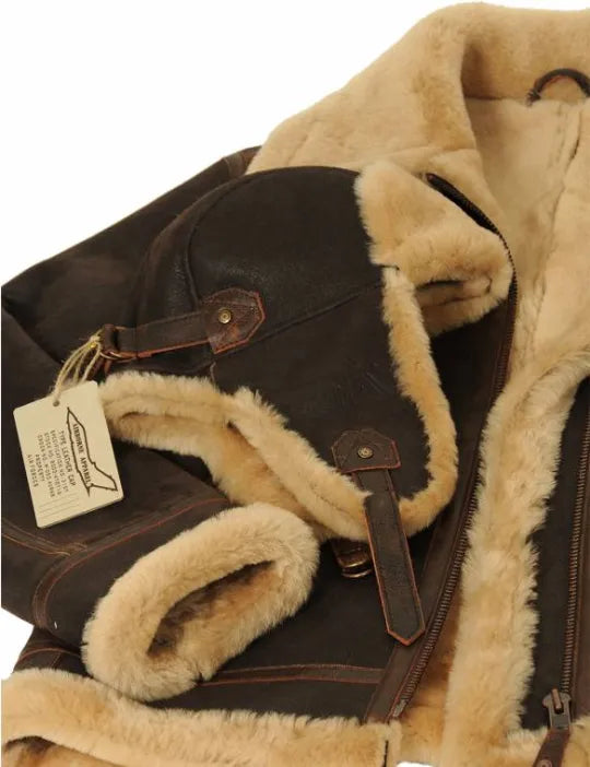 SHEEPSKIN BOMBER JACKET