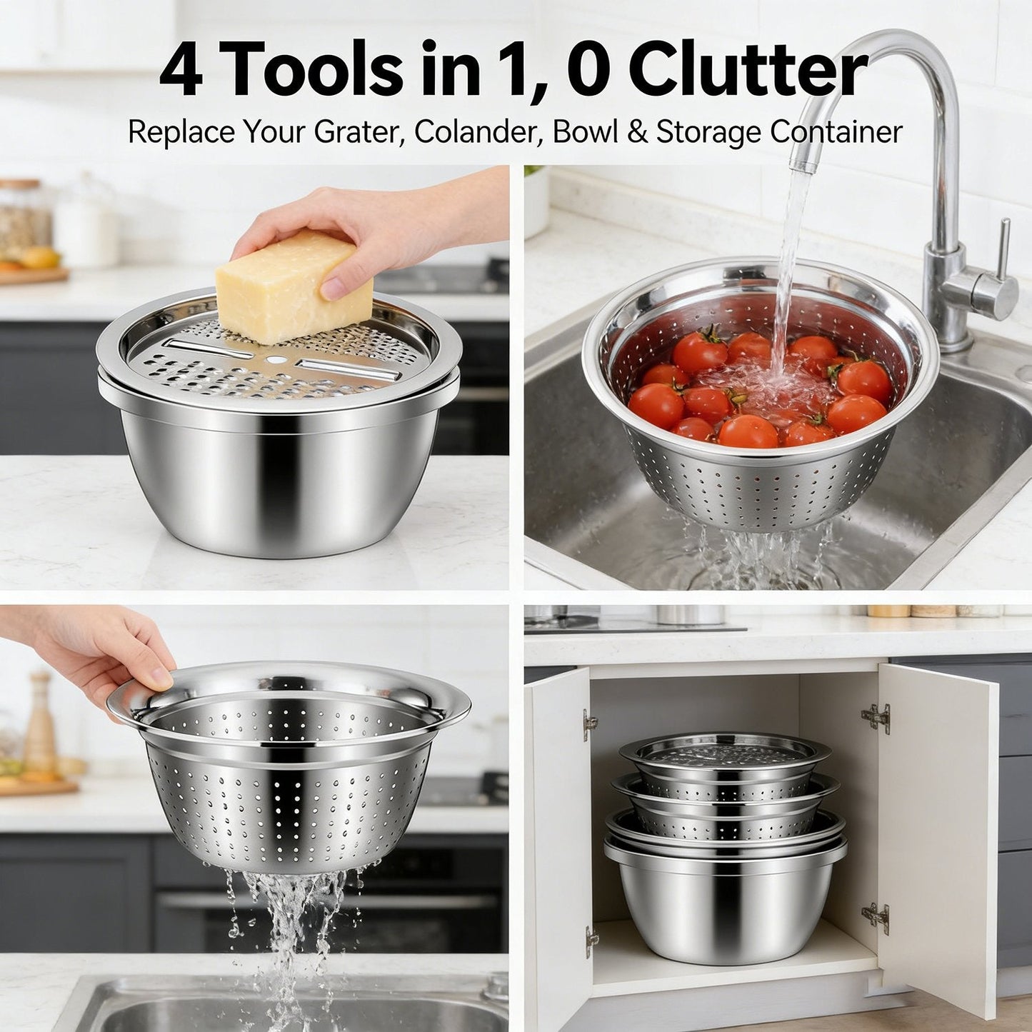 🔥Hot Sale Germany Multifunctional stainless steel basin