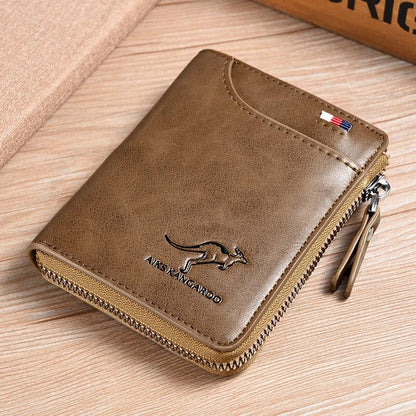 🎁Men's Leather Zip Wallet (RFID Protected)✨