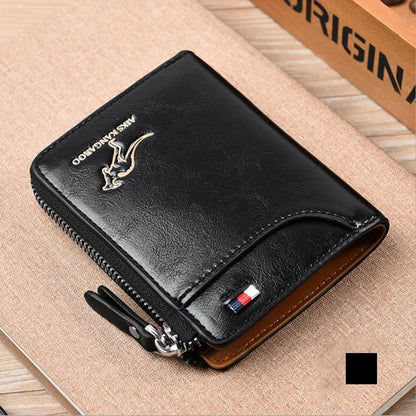 🎁Men's Leather Zip Wallet (RFID Protected)✨