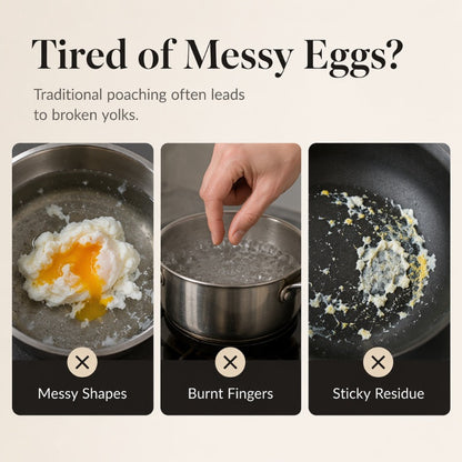 🥚🍳304 Stainless Steel Egg Ring Mold – Fun Breakfast Shapes, Leak-Resistant Flat Base & Easy-Release Design