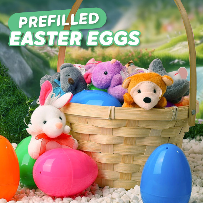 🎉Easter Hot Sale 50% OFF🥰Plush Animals Pre-Filled Easter Eggs