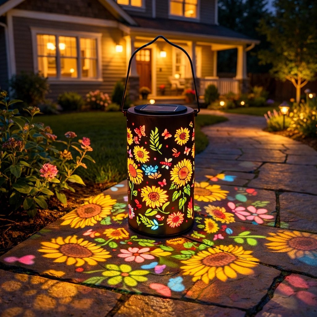 🌞Colorful Sunflower Glow Solar Garden Lantern