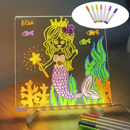 💞 Kids Luminous LED Acrylic Drawing Board