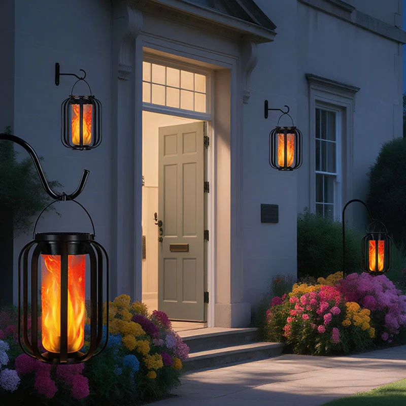 🌞Summer Sale 🔥Solar Lantern Outdoor Light with 4 Modes