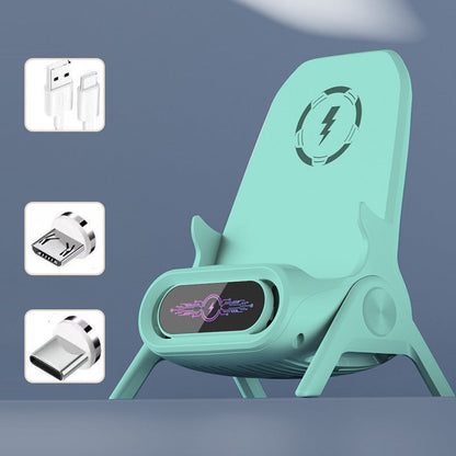 ✨ Wireless Fast Charger Phone Stand - 15W Quick Charge & Adjustable Viewing Angles, Compatible with All Qi-Enabled Devices ⚡