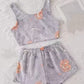 Crop Tank Top & Shorts Pajama Set