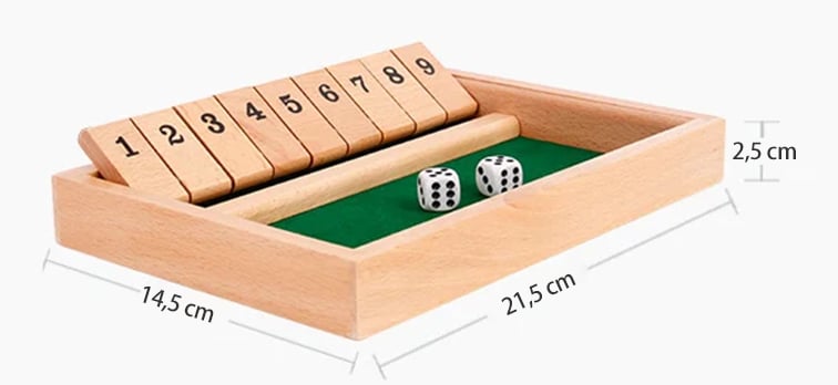 🔥FUN FAMILY GAMES - Shut The Box Board Game