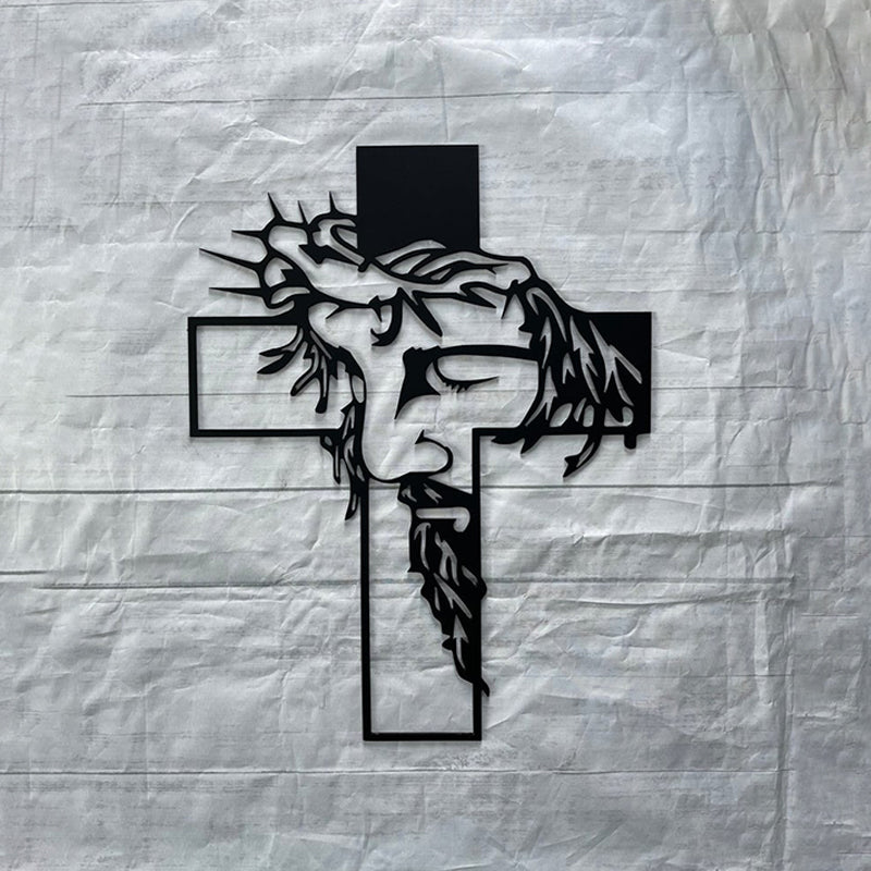 ON SALE🔥Jesus Cross Metal Sign Christ Wall Decor