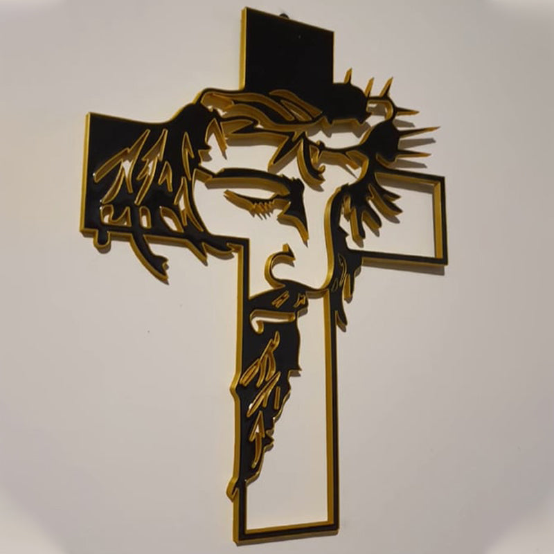 ON SALE🔥Jesus Cross Metal Sign Christ Wall Decor