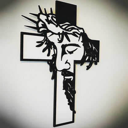 ON SALE🔥Jesus Cross Metal Sign Christ Wall Decor