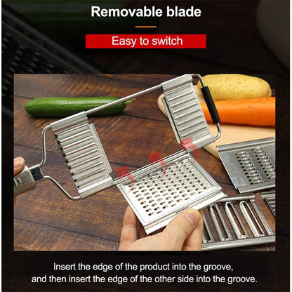 4-in-1 Multifunctional Stainless Steel Vegetable Slicer Cuts Set