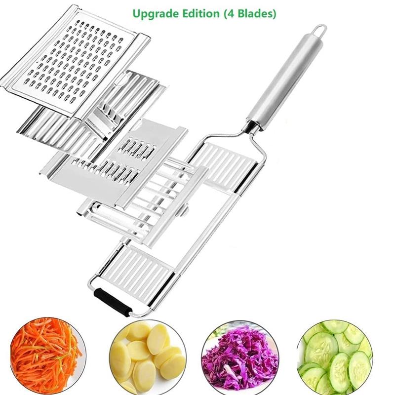 4-in-1 Multifunctional Stainless Steel Vegetable Slicer Cuts Set