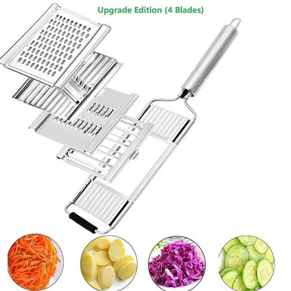 4-in-1 Multifunctional Stainless Steel Vegetable Slicer Cuts Set
