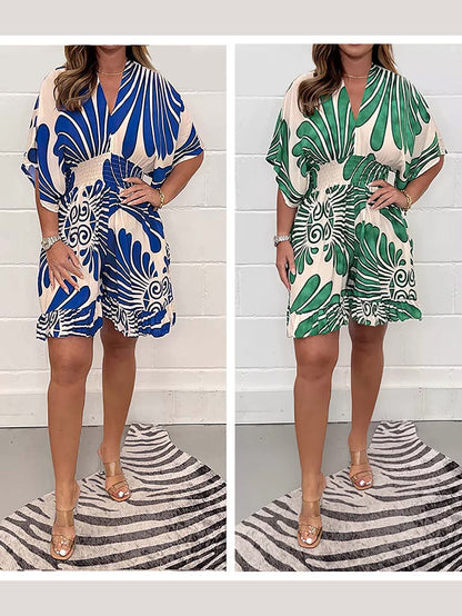 🔥 New Bestselling Women’s Floral Print Casual Jumpsuit – Stylish & Comfy!🌿