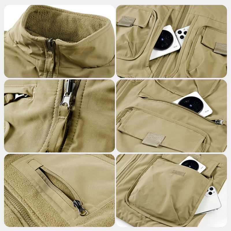 ✨Men's Casual Padded Reversible Multi-Pocket Vest